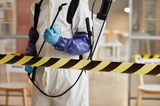 Professional Biohazard technician working in Hilbert, WI